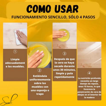 Cera reparadora para Muebles y Tapicerías - BeeWax™